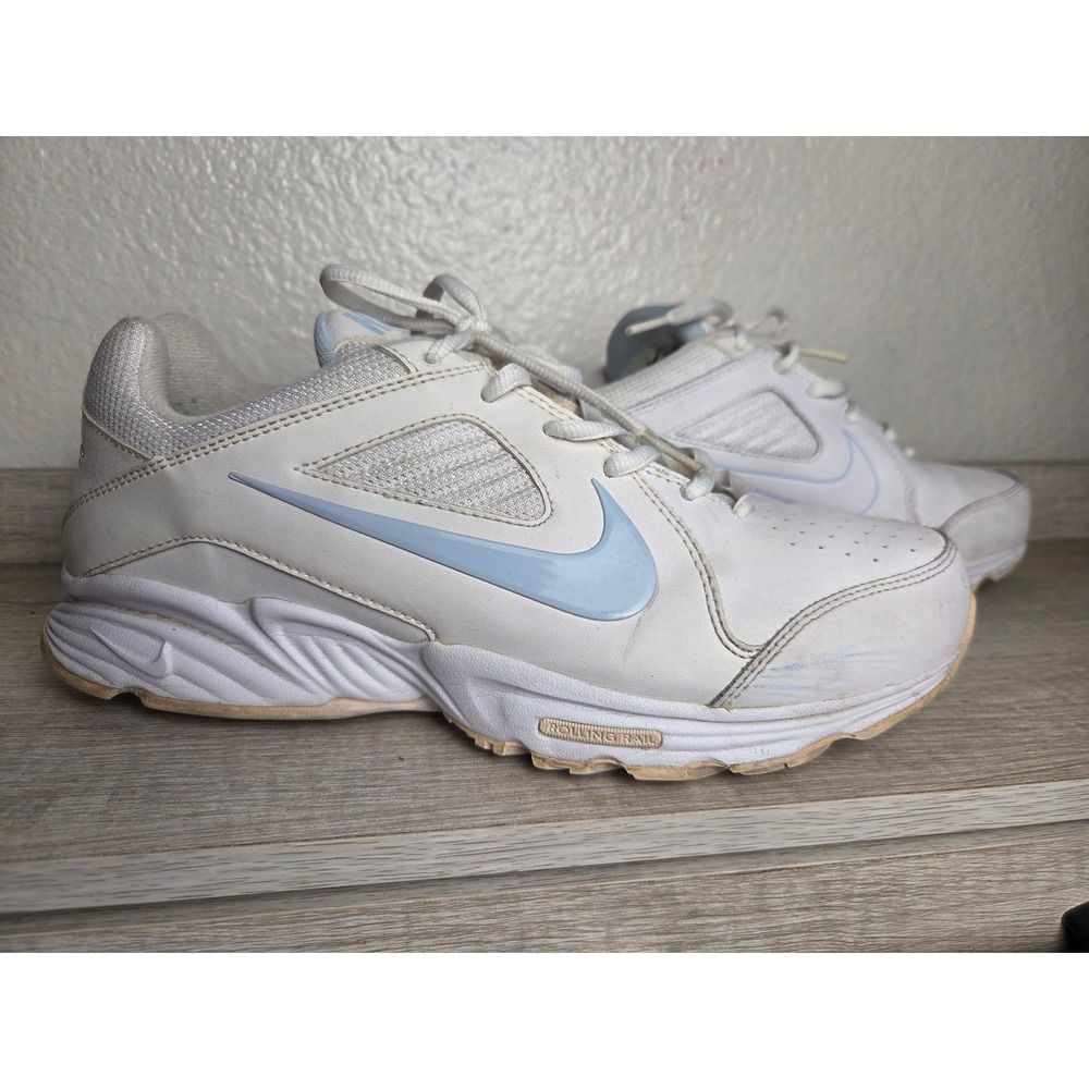 Nike View III 3 Women's White Blue Athletic Walking Shoes Size 9